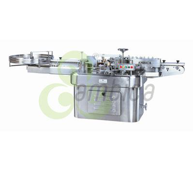 Automatic High Speed Wet Glue Combo Labelling Machine for Round Containers. Model: AHL-150 Combo